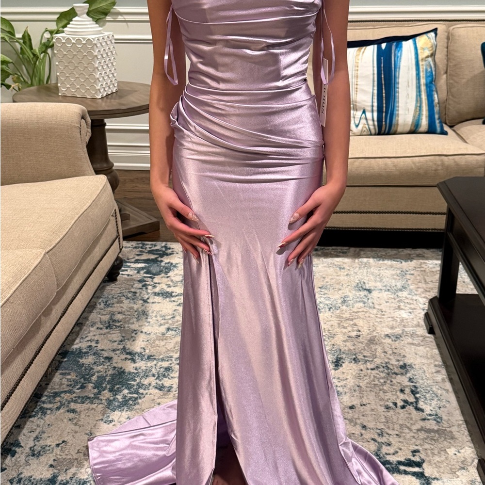 Elegant Lavender Evening Gown